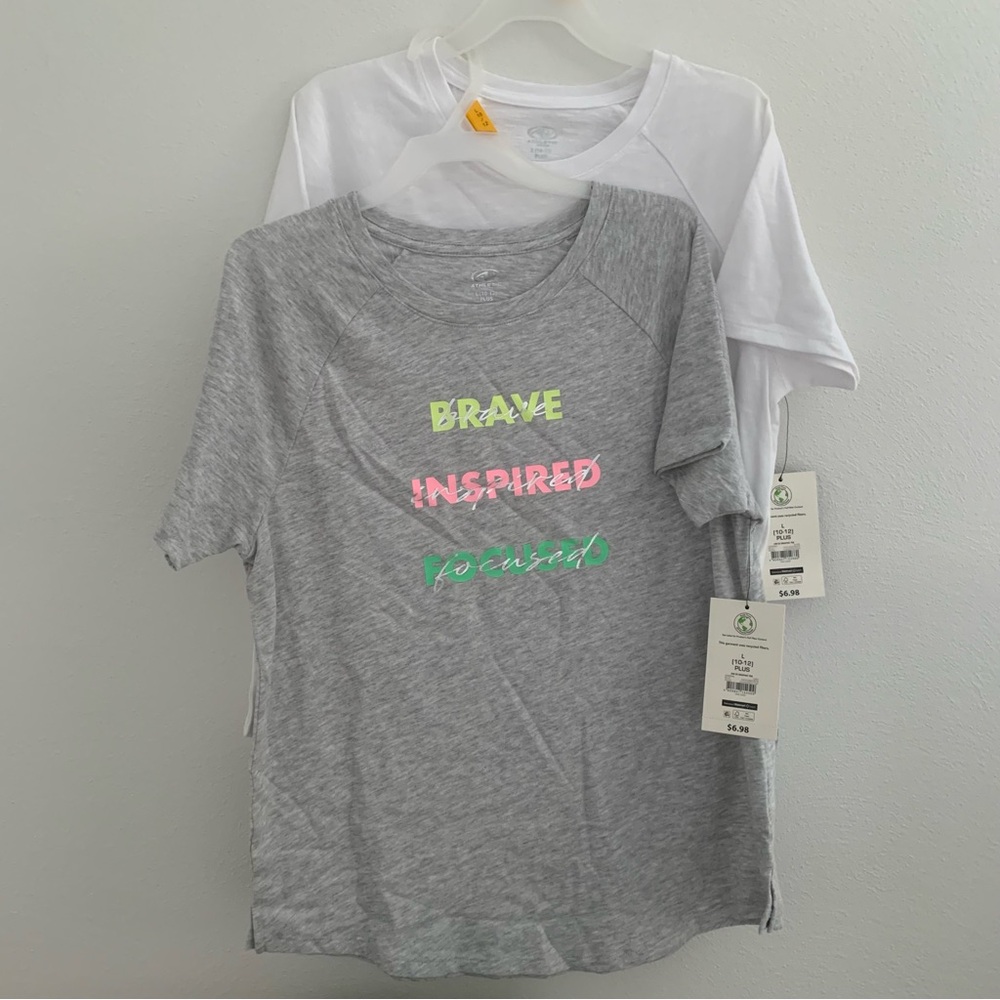 Girl’s size large Athletic Works t-shirts
